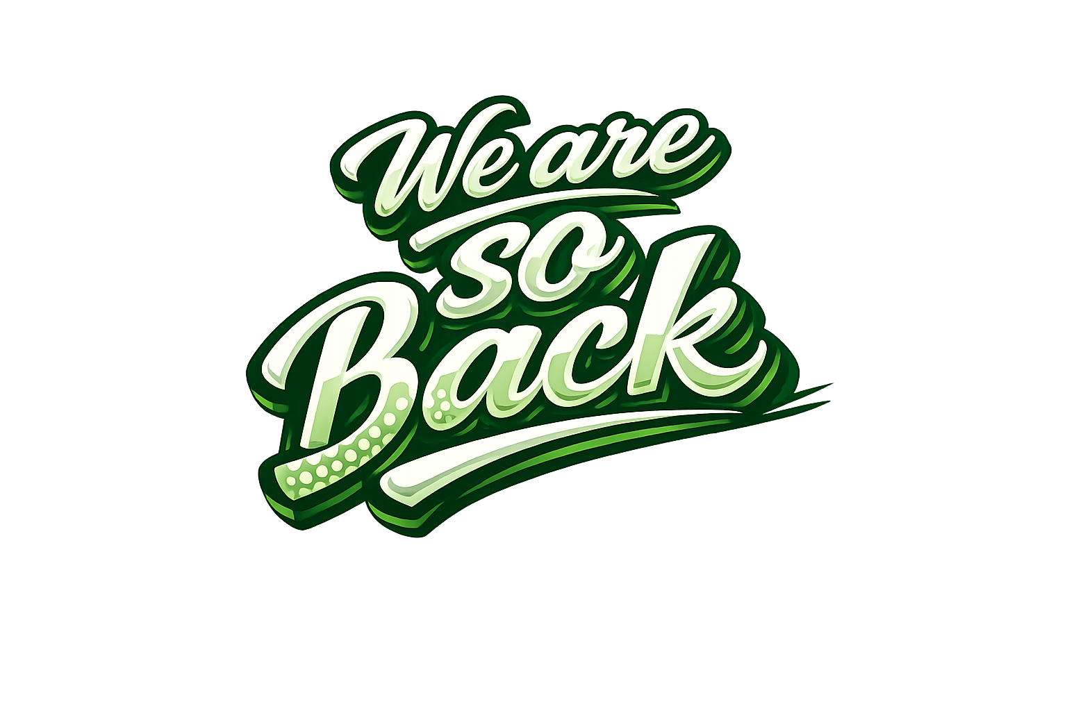 We Are so Back Logo